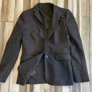 Ann Taylor Petite Gray Wool Blazer